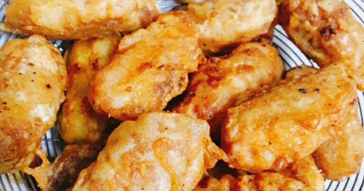 Khoai lang quết dừa chiên giòn