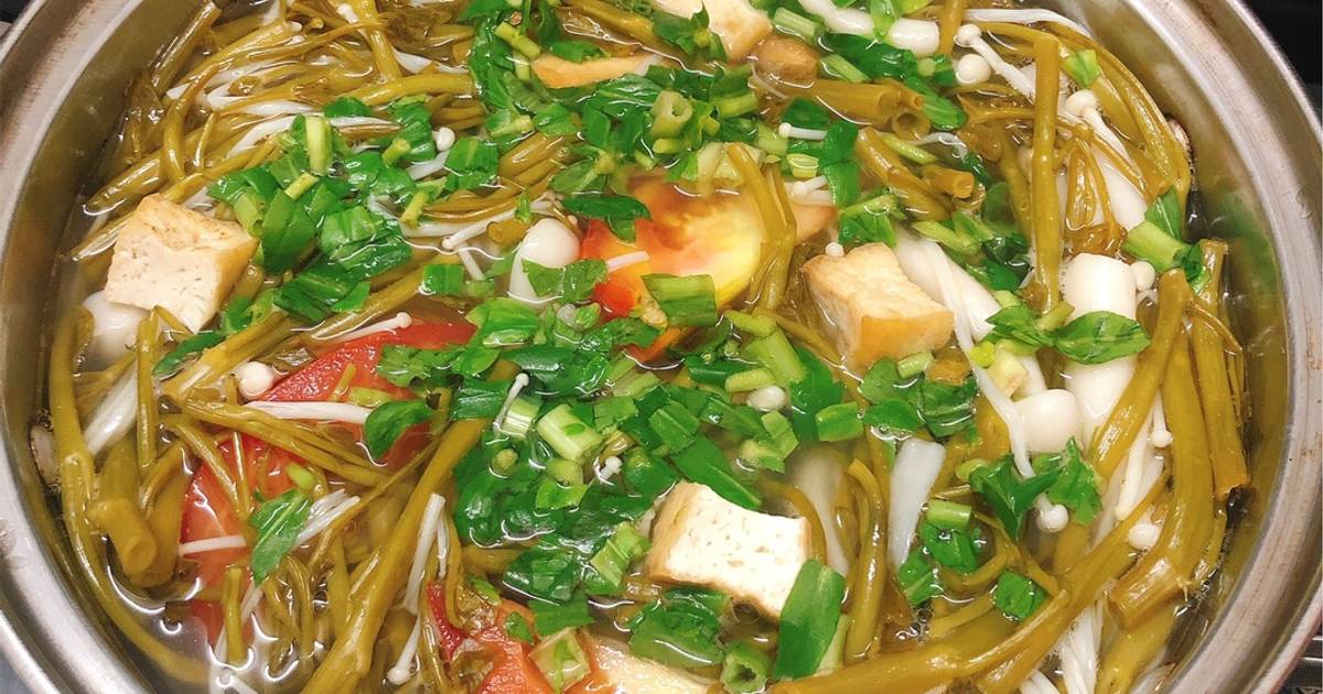Canh chua rau muống chay