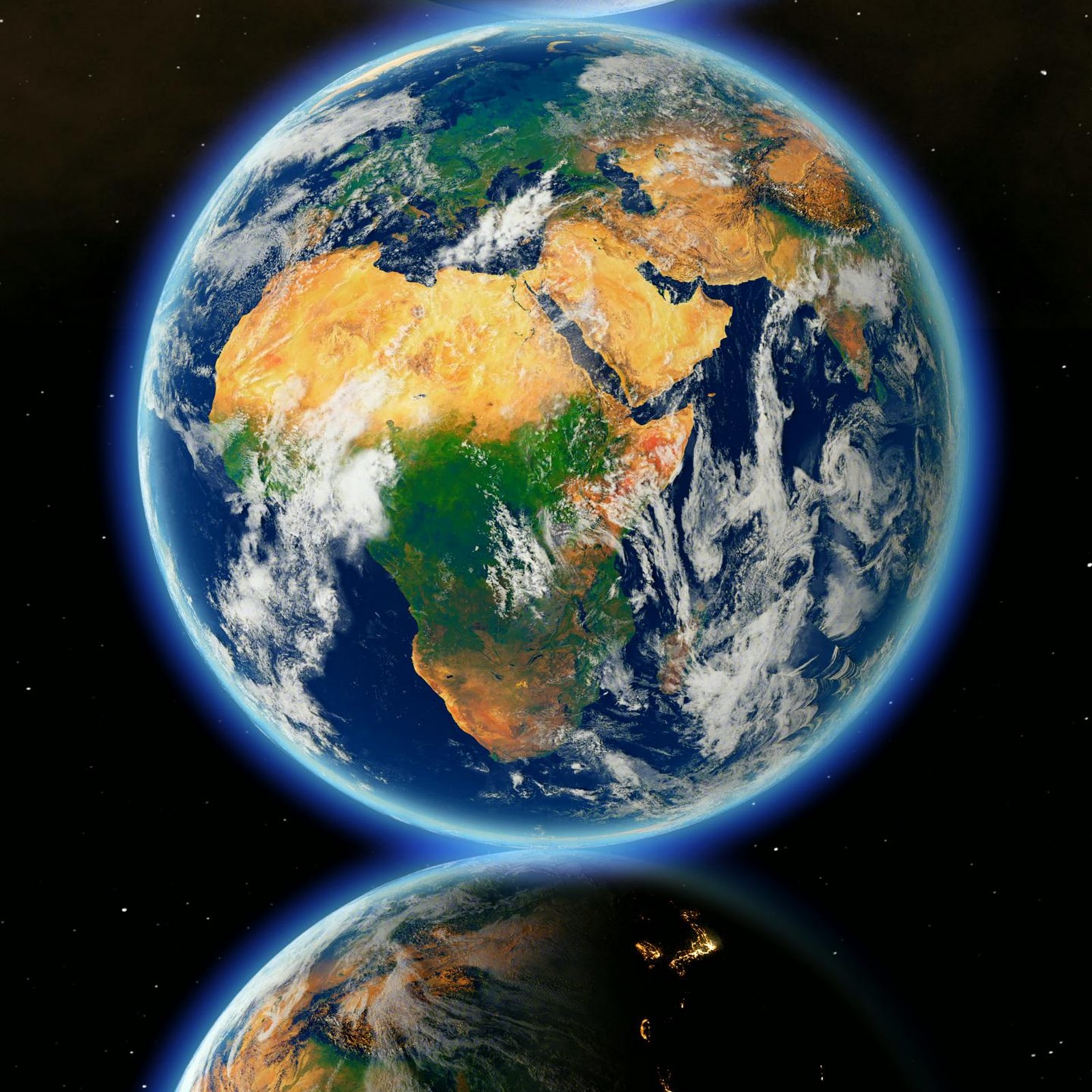 Download Earth Day And Night Stack 2K iPhone