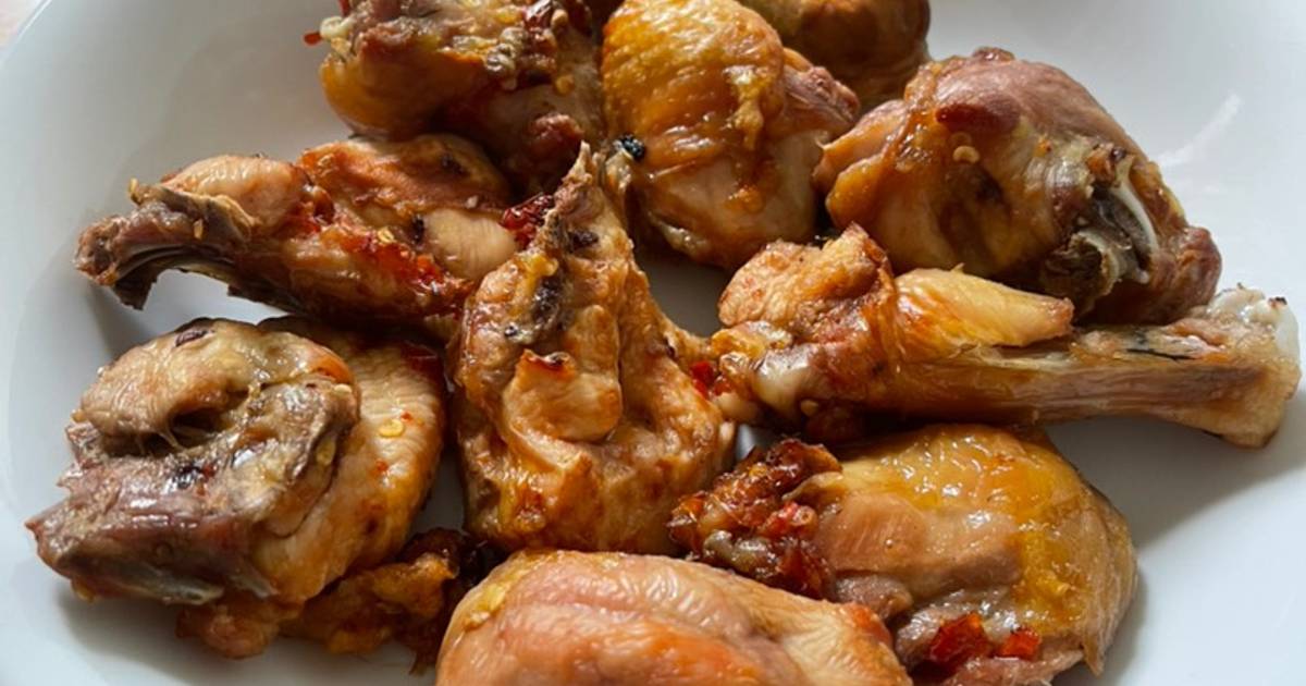 GÀ nướng muối ớt 20’ với nồi chiên không dầu