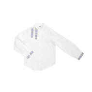 Рубашка вышиванка для мальчика Etno 80р желтый/голубой