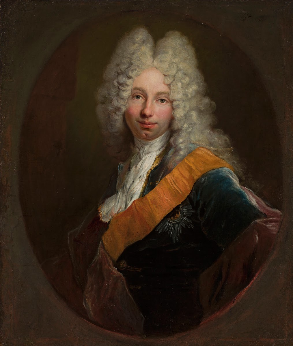 Friedrich Wilhelm Kettler 16921711 Portrait of a man in a wig with the Black Eag