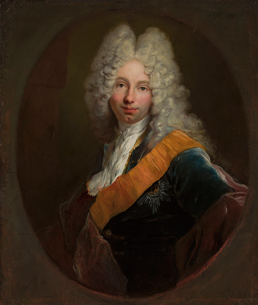 Friedrich Wilhelm Kettler 16921711 Portrait of a man in a wig with the Black Eag