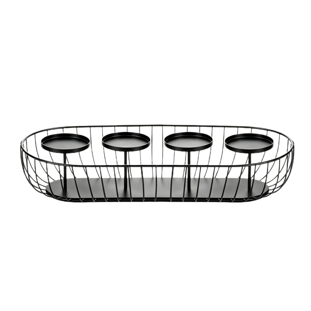 Dekorativer Kerzenhalter aus Eisen für festliche Anlässe