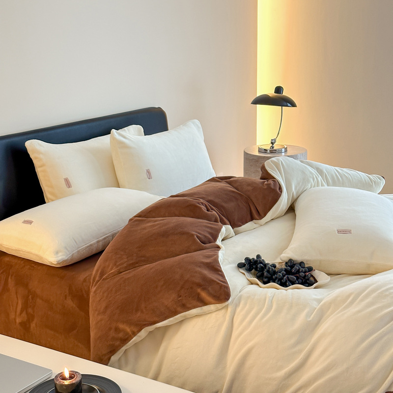 Microfiber Bedding Set, Solid Colors, 4-Piece