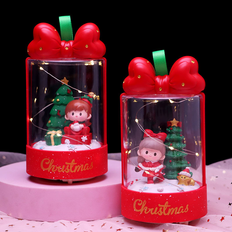 Dekorative Weihnachts-Nachtleuchte mit Sternenlicht