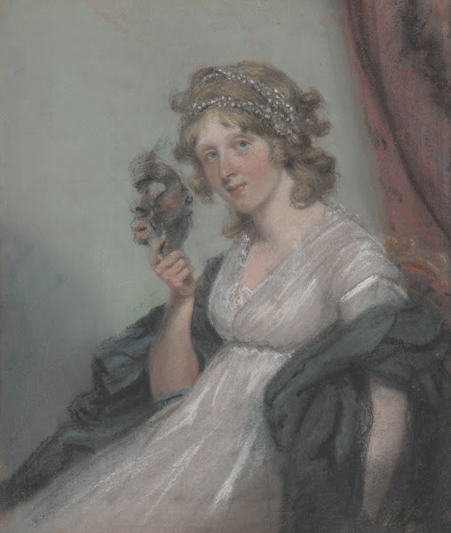 Woman Holding a Mask between 1795 and 1800