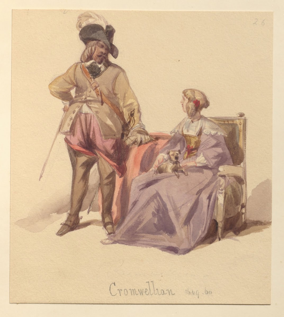 Sketches of costume Pl091 1842