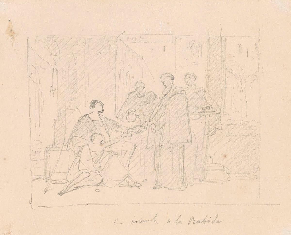 Christopher Columbus and his Sick Son in the Monastery La Rabida