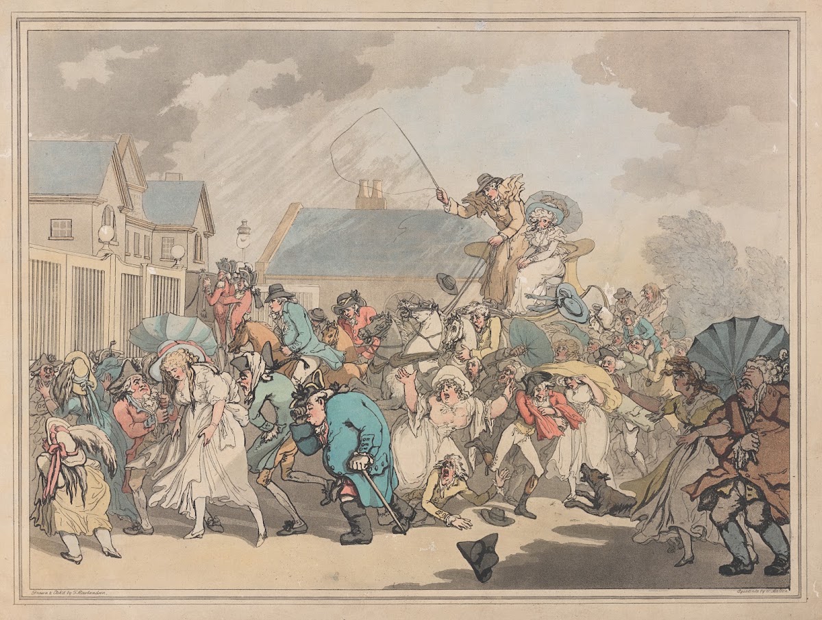 A sudden squall in Hyde Park 1791