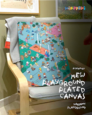 Kopippoki Playground Plated Canvas