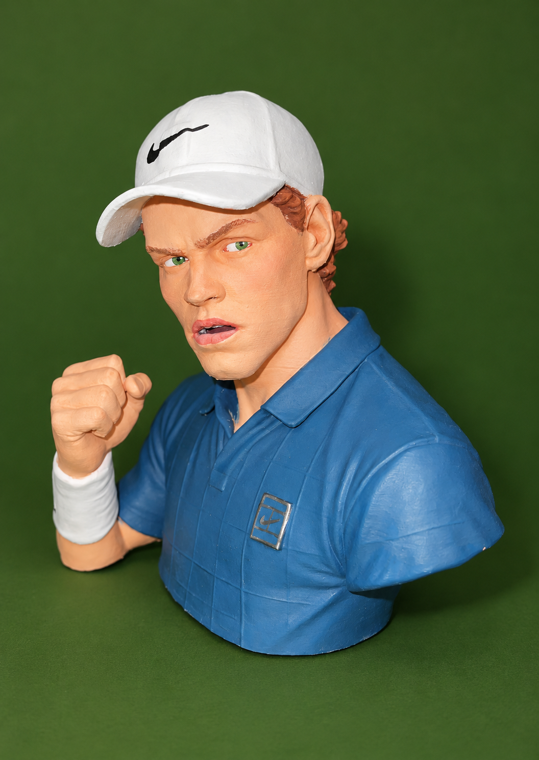 JANNIK SINNER INSPIRED TENNIS STATUE - MINIATURE 3D HANDPAINT