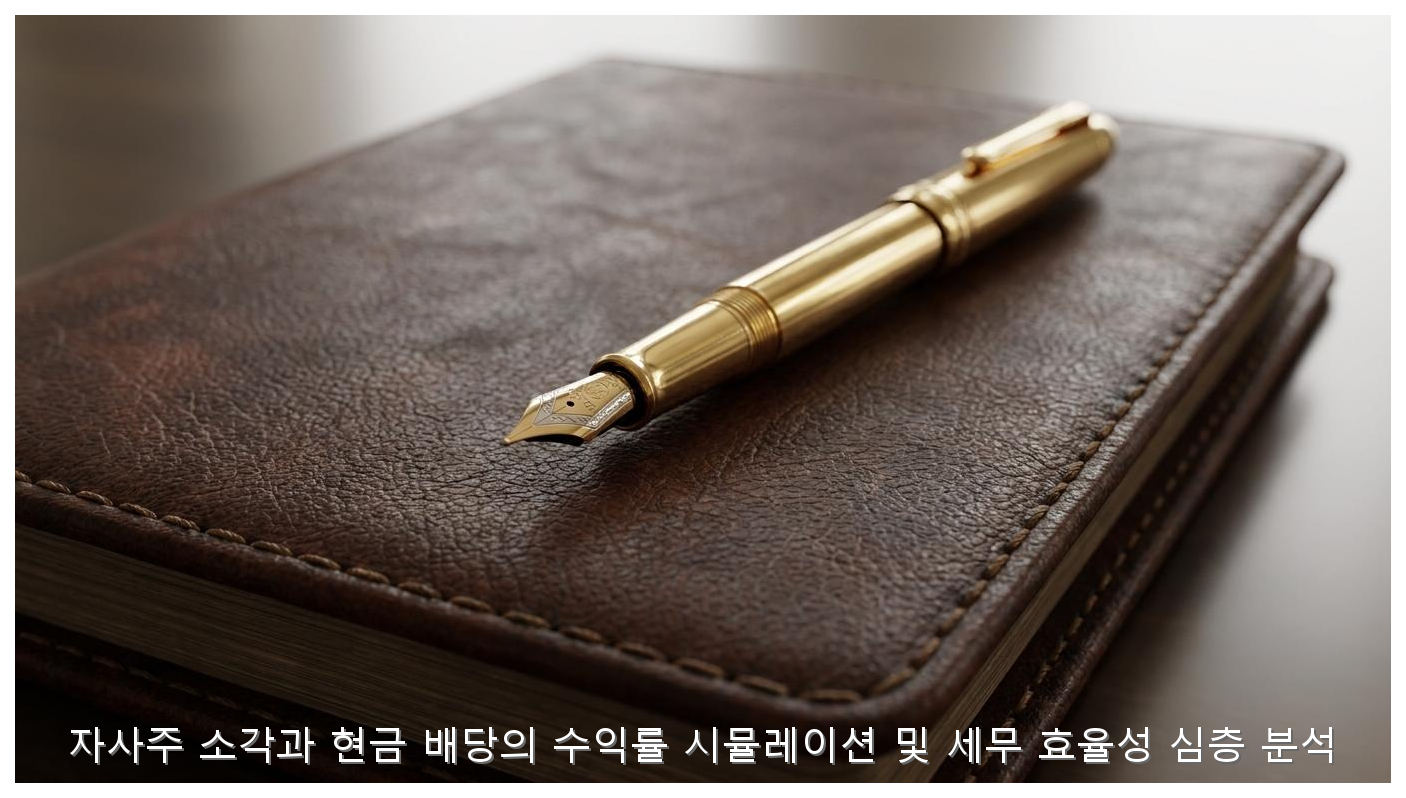 자사주 소각과 현금 배당의 수익률 시뮬레이션 및 세무 효율성 심층 분석 핵심 안내 및 분석 인포그래픽 (6)