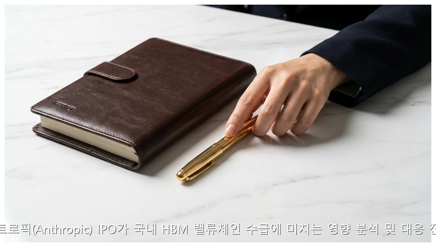 앤트로픽(Anthropic) IPO가 국내 HBM 밸류체인 수급에 미치는 영향 분석 및 대응 전략 핵심 안내 및 분석 인포그래픽 (6)