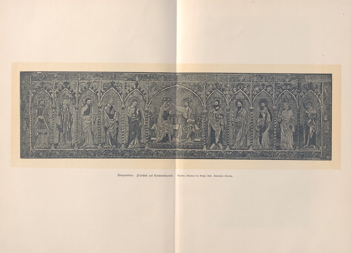Antependium Plattstich auf Leinwandgrund 1888