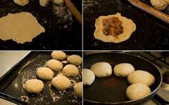 Làm nóng dầu ăn trong chảo, cho bánh vào, chiên vàng giòn 2 mặt, lửa nhỏ để bánh chín đều.