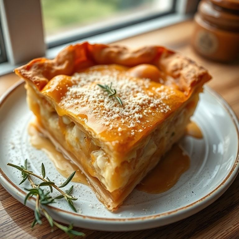 Easy Greek Honey Pie with Phyllo and Semolina Recipe – Crispy, Sweet Dessert