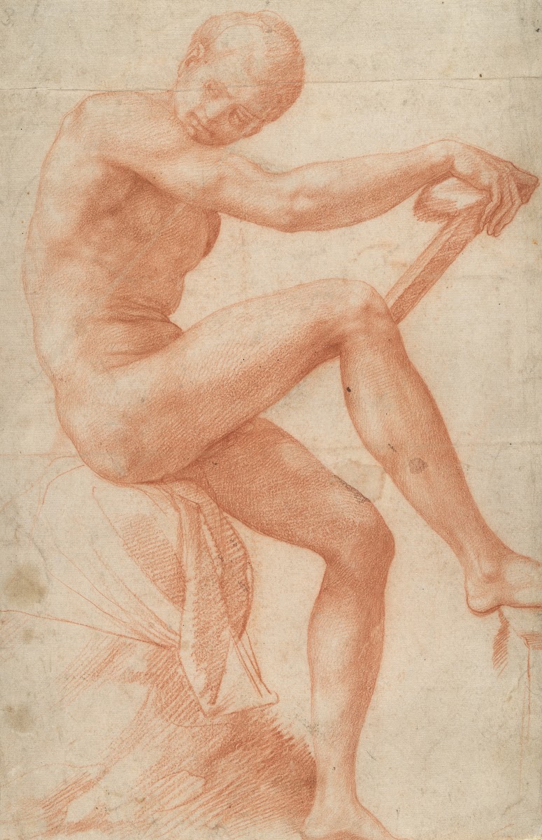 Seated Male Nude ca 153035