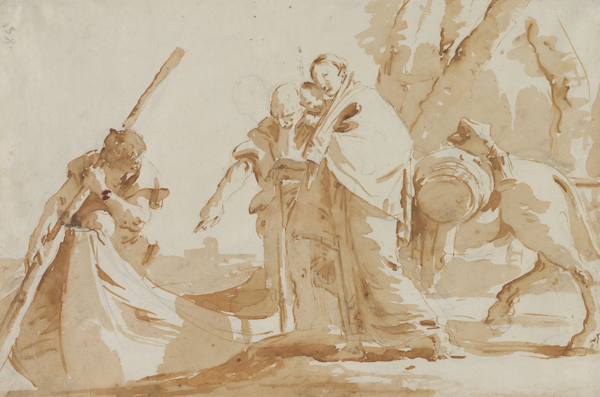 Flight into Egypt The Embarkment of the Holy Family c 1735