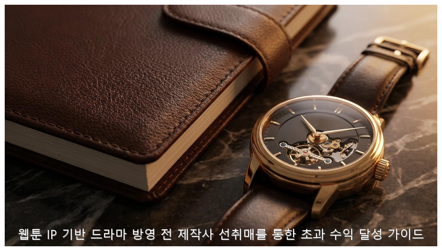 웹툰 IP 기반 드라마 방영 전 제작사 선취매를 통한 초과 수익 달성 가이드 핵심 안내 및 분석 인포그래픽 (3)
