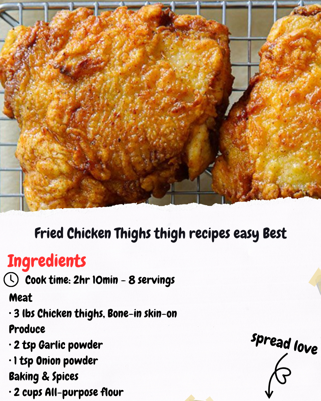 Fried Chicken Thighs thigh recipes easy Best