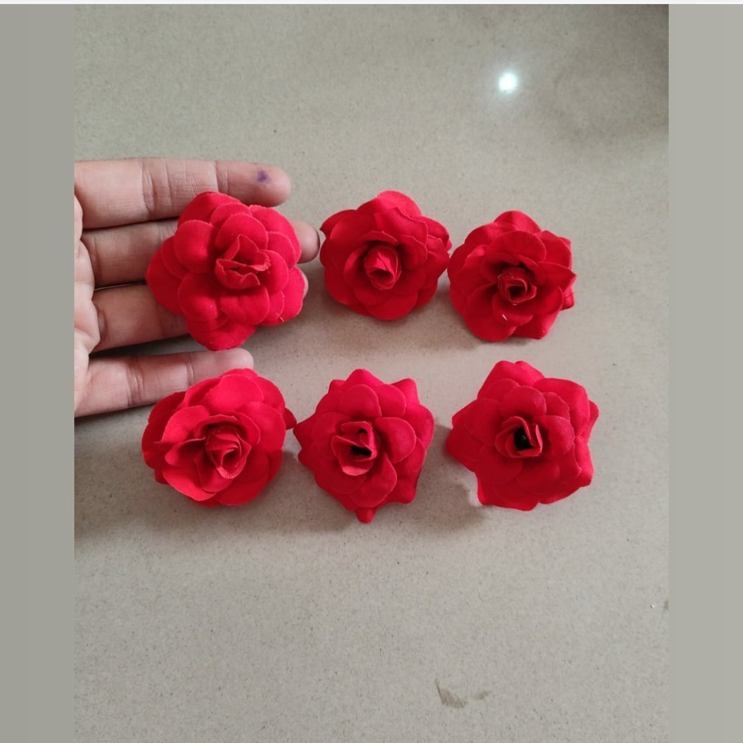 Red Rose Flower pack of 6