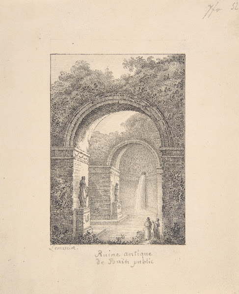 Classical Ruins A Public Bath 19th century
