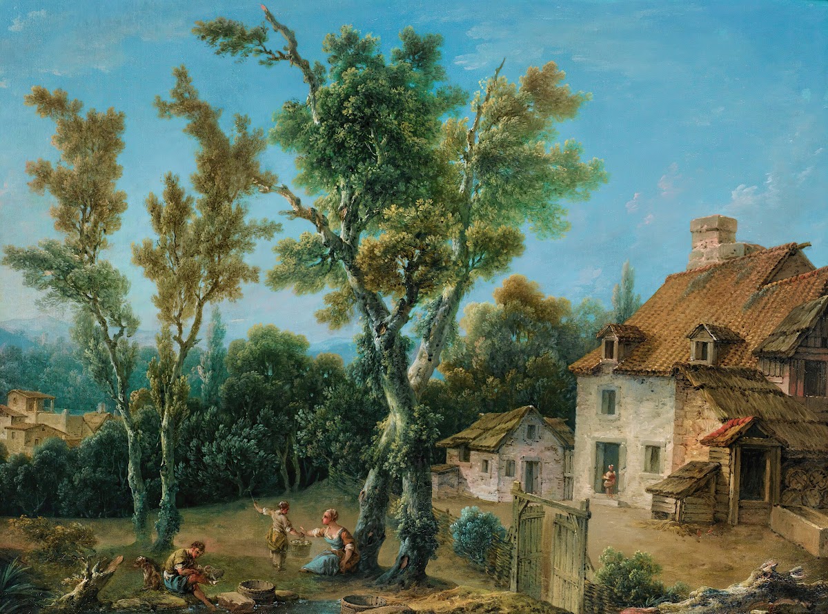Animated Landscape With A Farm