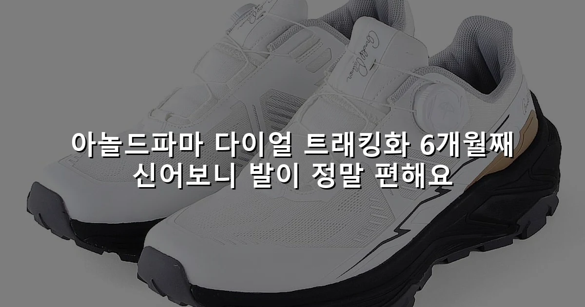아놀드파마 다이얼 트래킹화 6개월째 신어보니 발이 정말 편해요