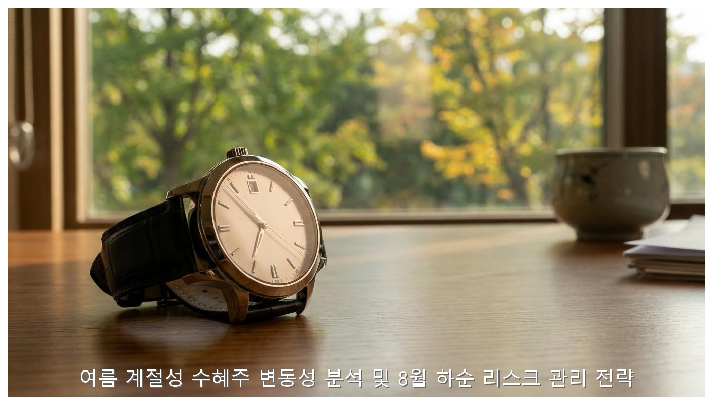 여름 계절성 수혜주 변동성 분석 및 8월 하순 리스크 관리 전략 핵심 안내 및 분석 인포그래픽 (2)