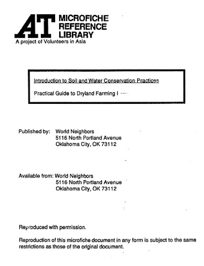 Introduction to Soil and Water Conservation Practices