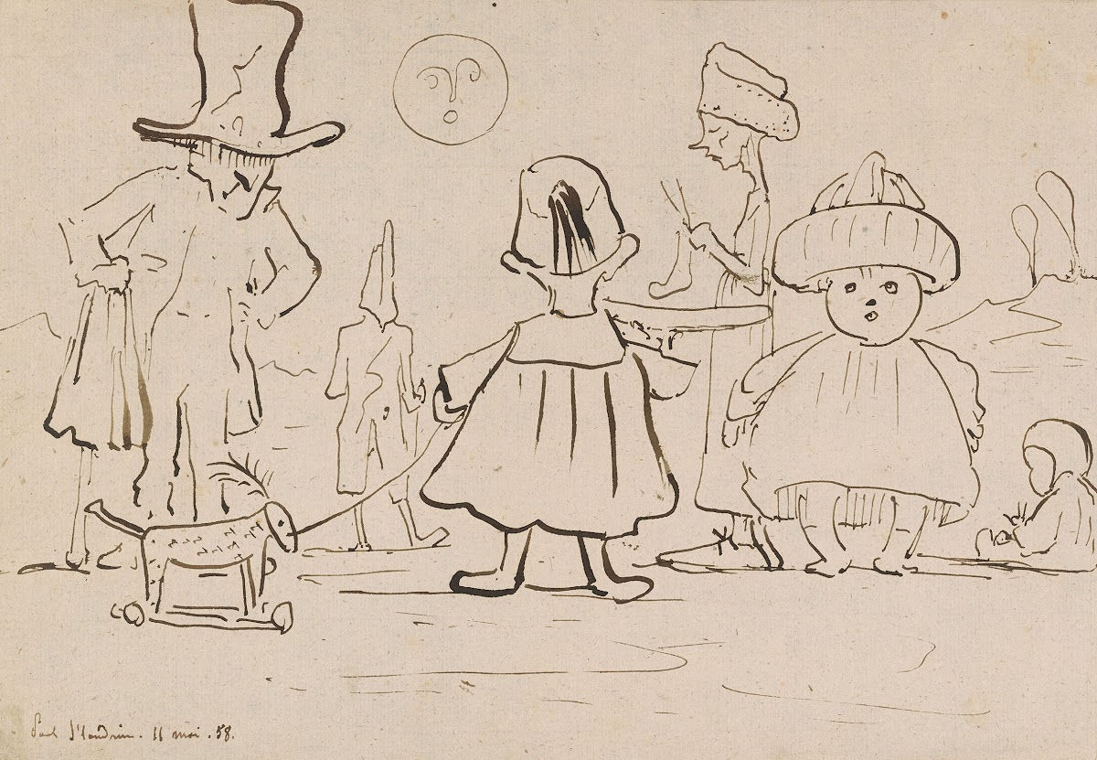 Caricature of a Group of Figures 1858