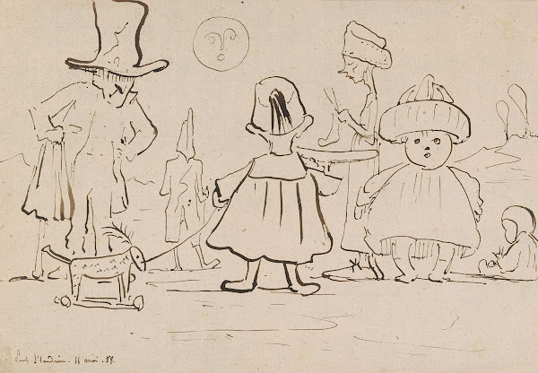 Caricature of a Group of Figures 1858