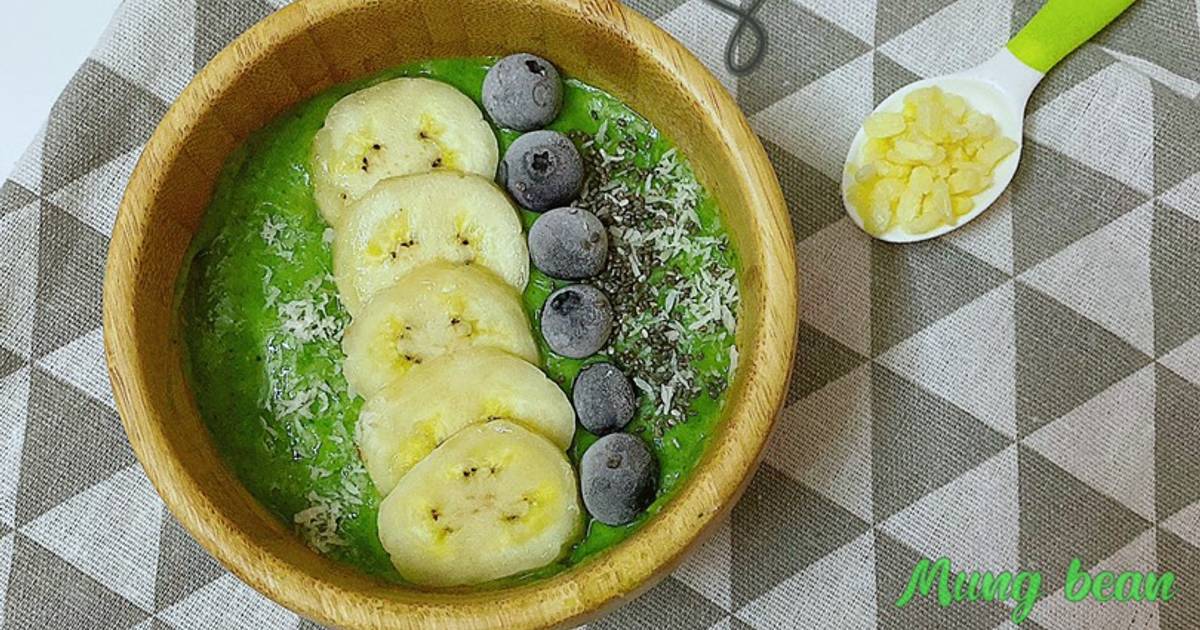Smoothie đậu xanh, bơ chuối