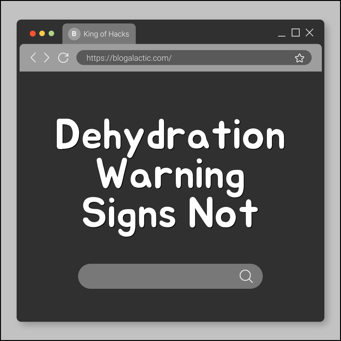 Early Signs of Dehydration: It's Not Just Thirst (Electrolytes, Urine Color, Headaches)
