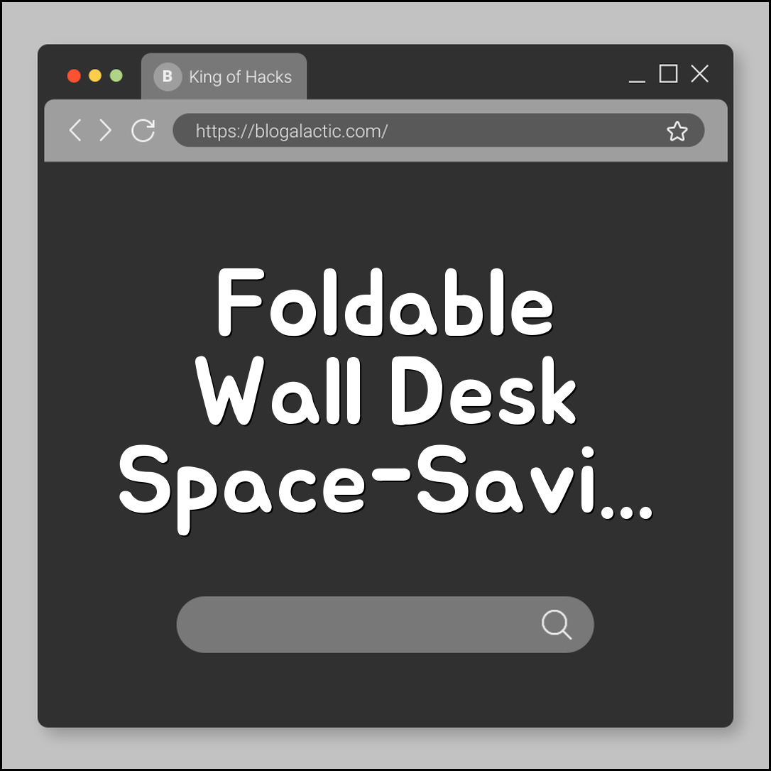 DIY foldable wall desk (space-saving, hinges, ergonomic)