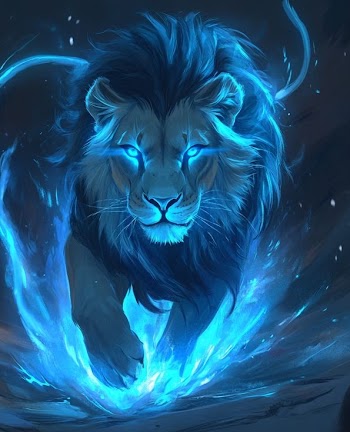 Glowing Lion Picture