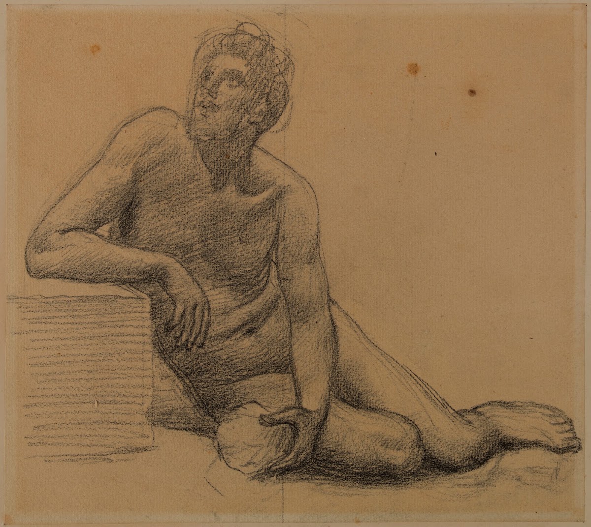 Homme nu assis par terre 1892 1894