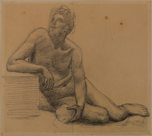 Homme nu assis par terre 1892 1894