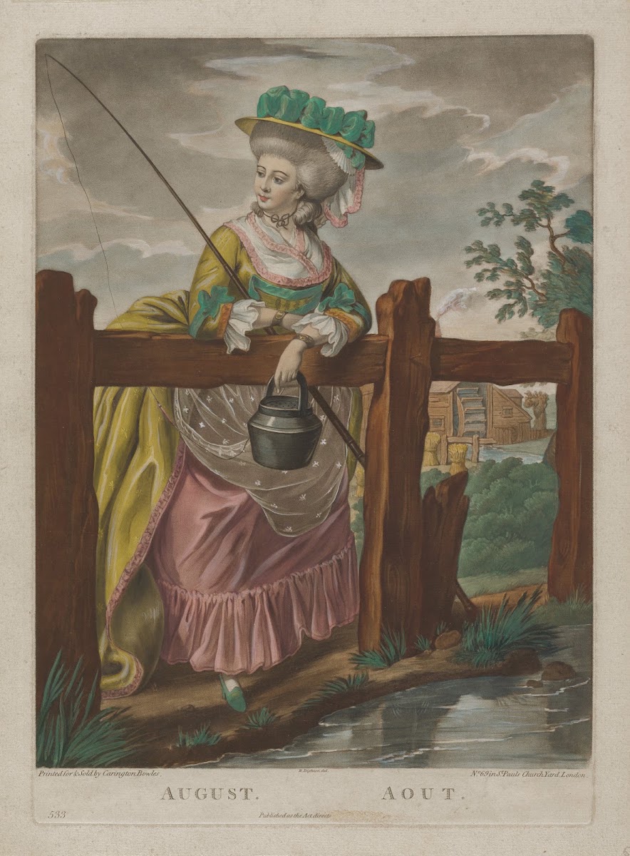 August from The Twelve Months c 1781