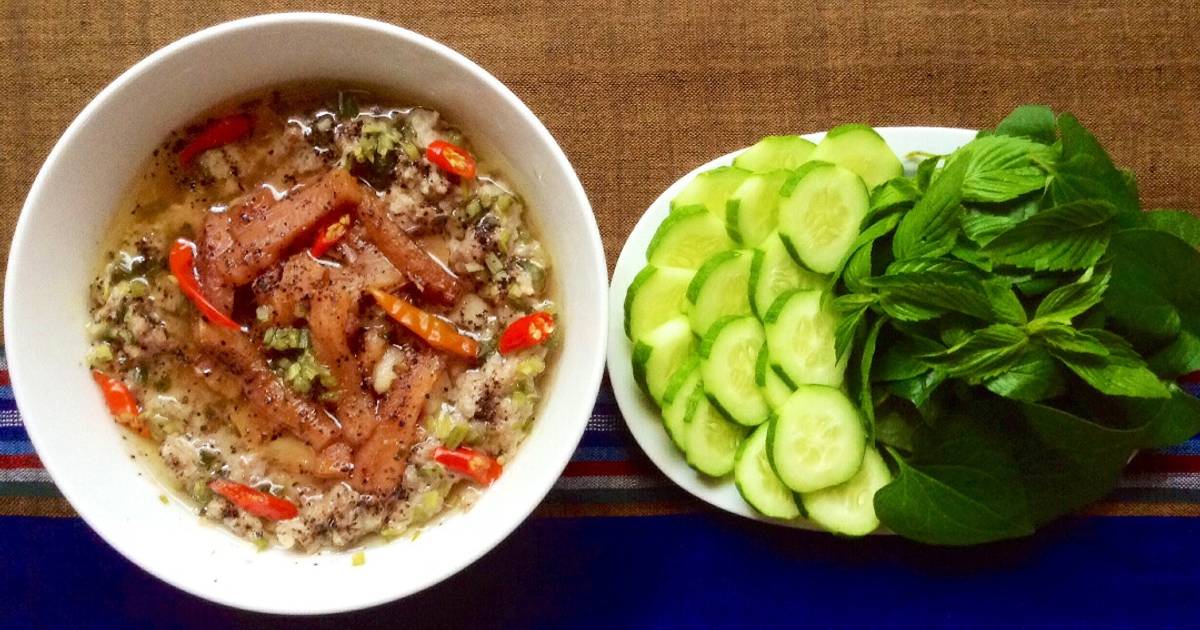 Mắm cá lóc chưng thịt