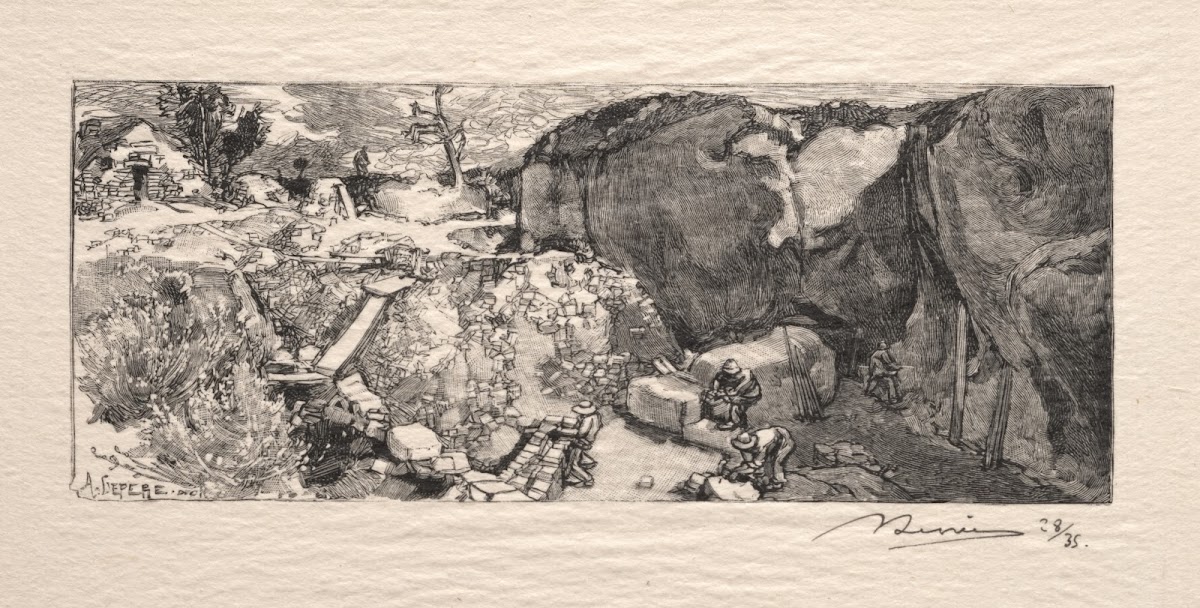 La Carrière de grès 1890