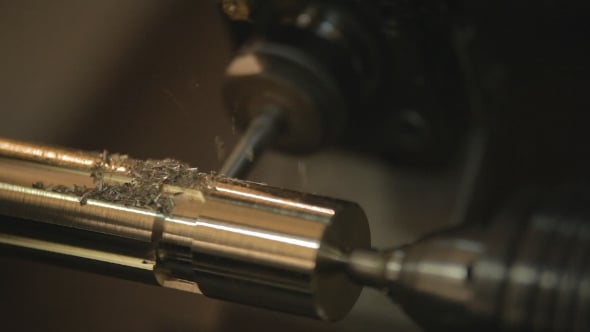 Metal Lathe Machine Shaping Component Close Up Free Download – Envato Elements