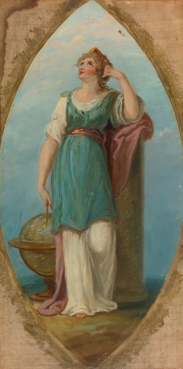 Muse with a globe