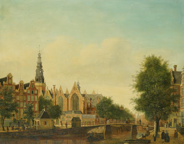 The Oude Kerk seen from the Oudezijds Voorburgwal 1765  1785