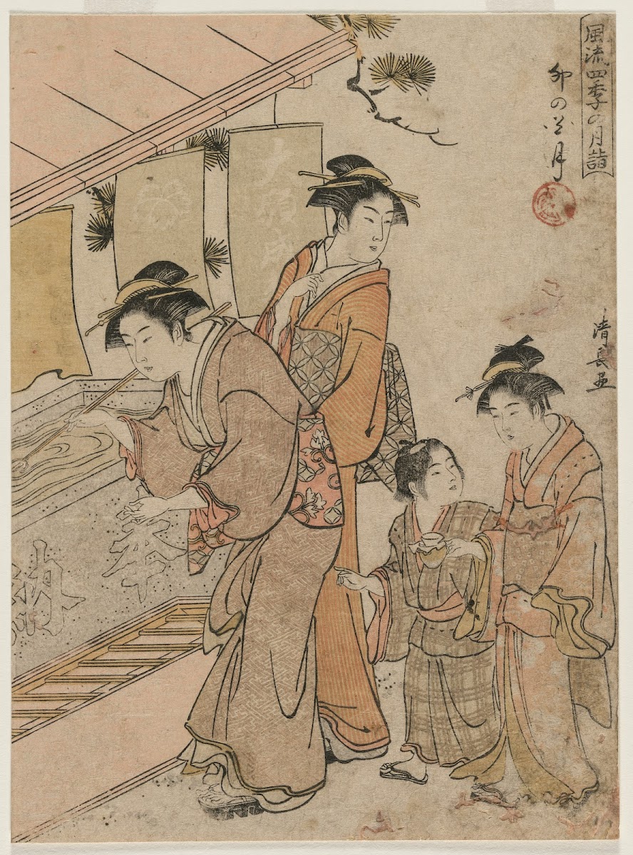The Fourth Month from the series Fashionable Monthly Visits to Temples in the Fo