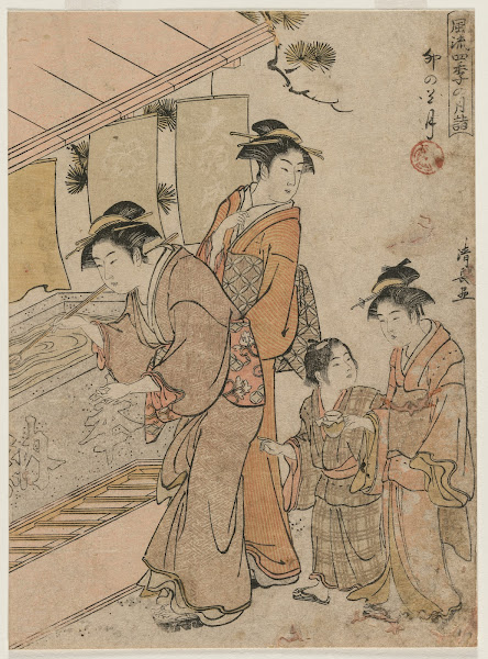 The Fourth Month from the series Fashionable Monthly Visits to Temples in the Fo