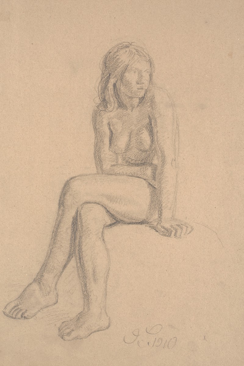 Siddende Eva 1909   1910