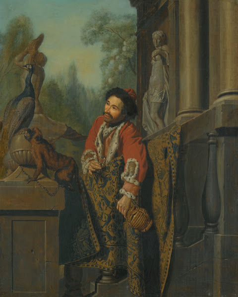 An Elegant Turkish Gentleman At a Balustrade