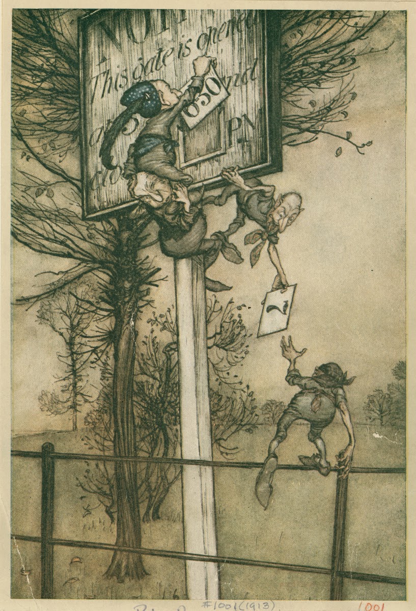 These tricky fairies sometimes change the board on a ball night 1913